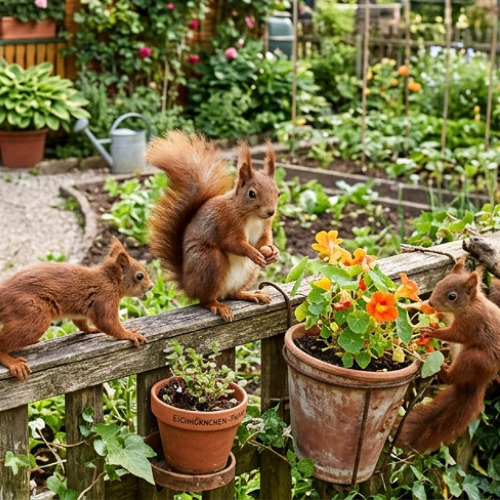 Flinke Besucher im Kleingarten – Eichhörnchen und ihre Bedeutung
